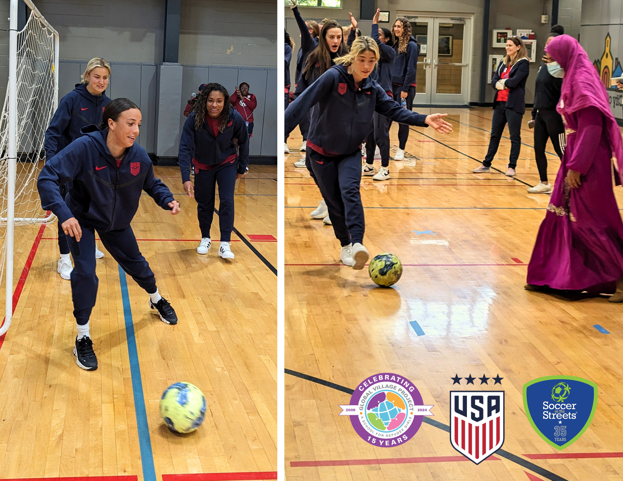 US Soccer Women's National Team and Soccer in the Streets